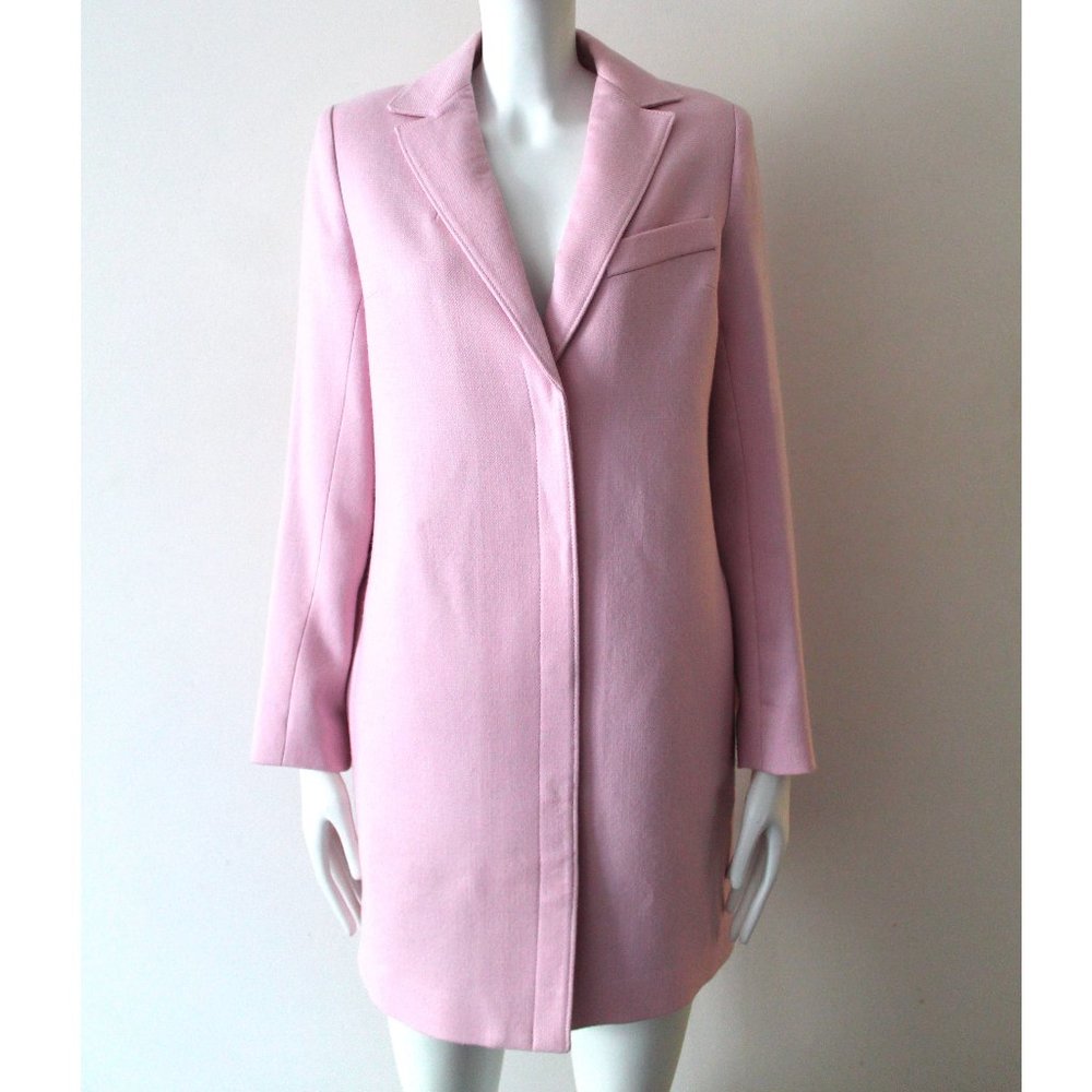 Smythe Lab Coat / Size 2 / Petal Pink Long Wool Blend